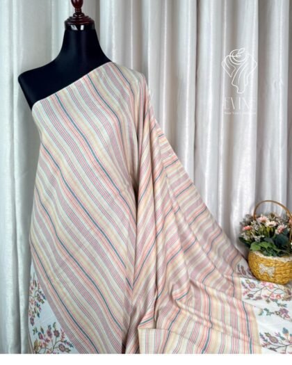 Pure Pashmina Kashmiri Strip Shawl