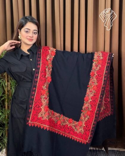 Border Design Kashmiri (Black)